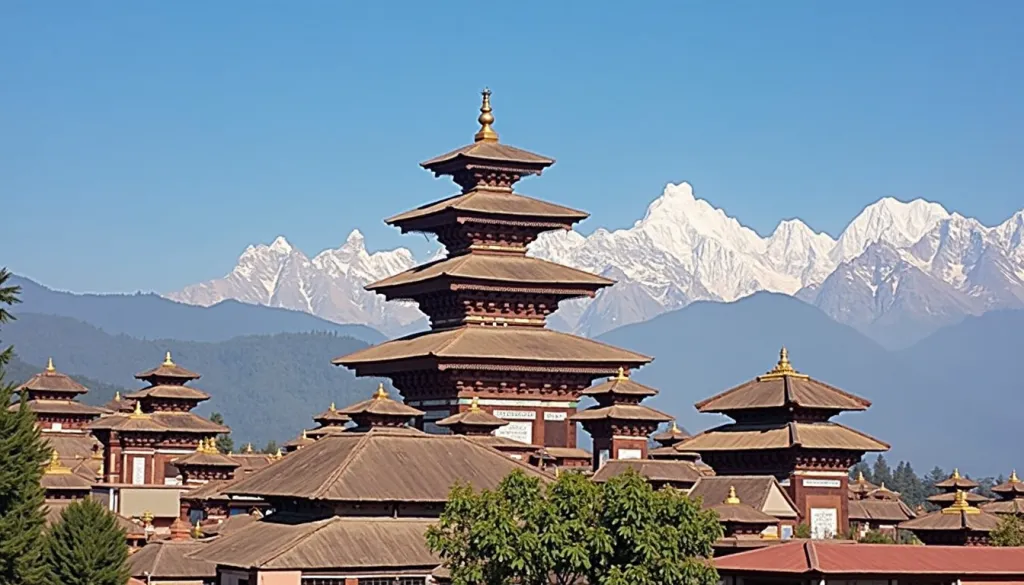 temples nepal himalayas